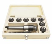 Патрон резьбонарезной МТ-4 с лапкой и набором цанг М12 ( комплект-7шт) Патрон резьбонарезной МТ-4 с лапкой и набором цанг М12 ( комплект-7шт)