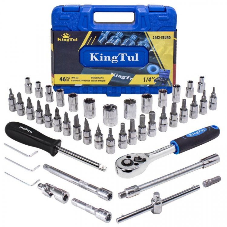 Набор инструмента 46пр. 1/4''(6-гран.)(4-14мм) Набор инструмента 46пр. 1/4''(6-гран.)(4-14мм)