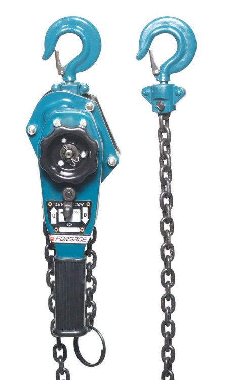 Лебедка подвесная трещоточная 1т (длина цепи - 1.5м) Лебедка подвесная трещоточная 1т (длина цепи - 1.5м)