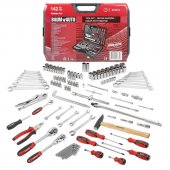 Набор инструментов 142пр. 1/4''3/8''1/2''(6-гр.)(4-32мм) Набор инструментов 142пр. 1/4''3/8''1/2''(6-гр.)(4-32мм)
