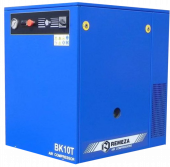 Винтовой компрессор ВК10Т-10, без ресивера , производительность 1000л/мин,  рабочее давление 10 бар, мощность двигателя 7,5кВт, вес 225 кг, габариты 890х680х1025мм. REMEZA, Республика Беларусь