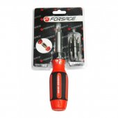 Отвертка реверсивная с набором бит 15пр. (SL: 5, 6, 7мм,PH: 0, 1, 2, 3,T15,T20,T25,H 3, 4, 5мм)