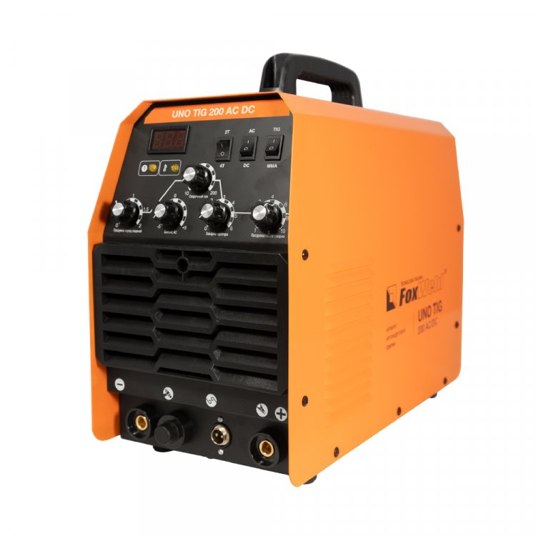 Аппарат аргонодуговой сварки UNO TIG 200 AC/DC - Многофункциональный 200А аппарат AC/DC. Наличие функции полуволны позволяет сваривать сплавы алюминия, магния и медные сплавы. Возможность сварки в MMA. Баланс переменного тока. Заварка кратера. Продув Аппарат аргонодуговой сварки UNO TIG 200 AC/DC - Многофункциональный 200А аппарат AC/DC. Наличие функции полуволны позволяет сваривать сплавы алюминия, магния и медные сплавы. Возможность сварки в MMA. Баланс переменного тока. Заварка кратера. Продув