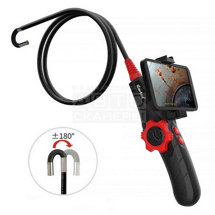 ВИДЕОЭНДОСКОП УПРАВЛЯЕМЫЙ USB, 2МП, 1920X1080, 1М, 6ММ, 360° ICARTOOL IC-V200