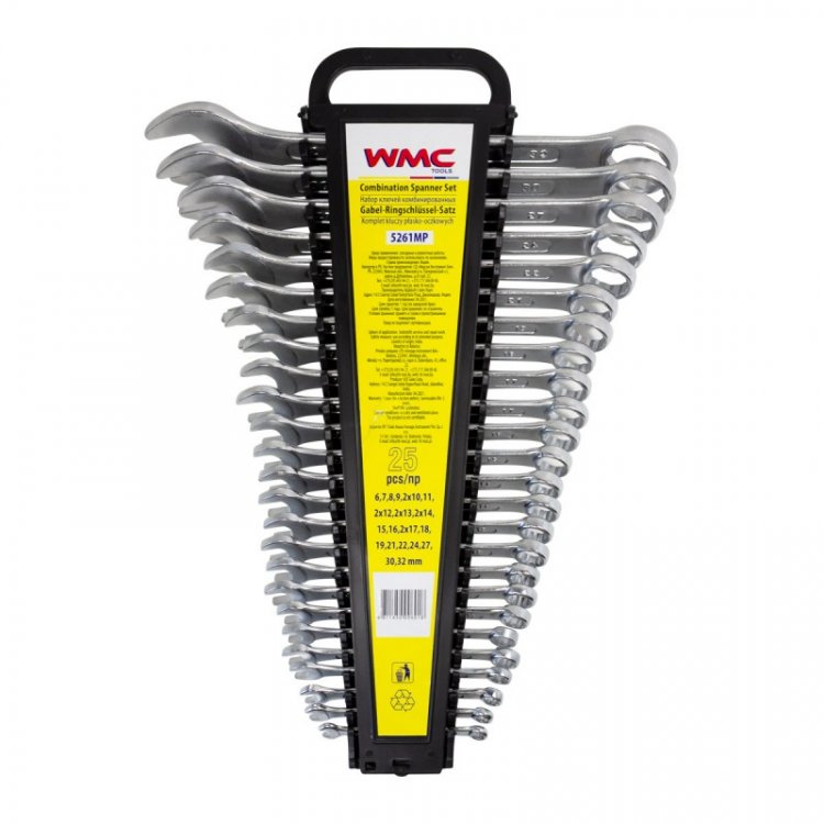 Набор ключей комбинированных 25пр. (6-28, 30, 32мм),в пластиковом держателе