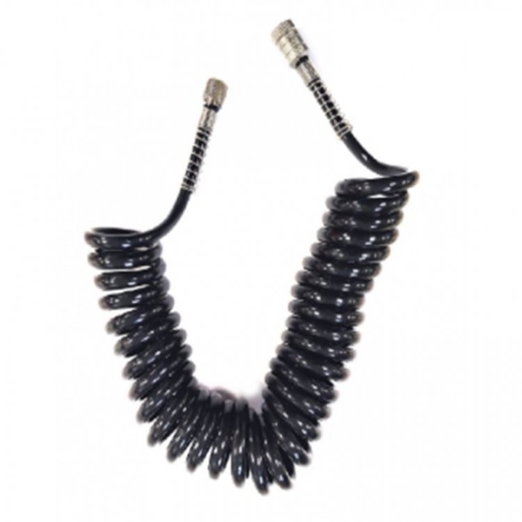 Шланг витой полиуретановый для аэрографа с резьбовыми наконечниками 1/8"(F)x1/8"(F)(3м)