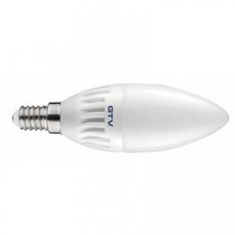 Лампочка светодиодная E14, SMD2835, C37, 3000K, 8W, 160град, 640 lm