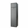 Шкаф для раздевалок GT205SHP.GREY (500мм х 500мм х 1936мм) СЕРЫЙ . Секция для обуви, двойная секция для курток с перекладиной под вешалки, верхняя антресоль с отдельным замком для головных уборов и сумок