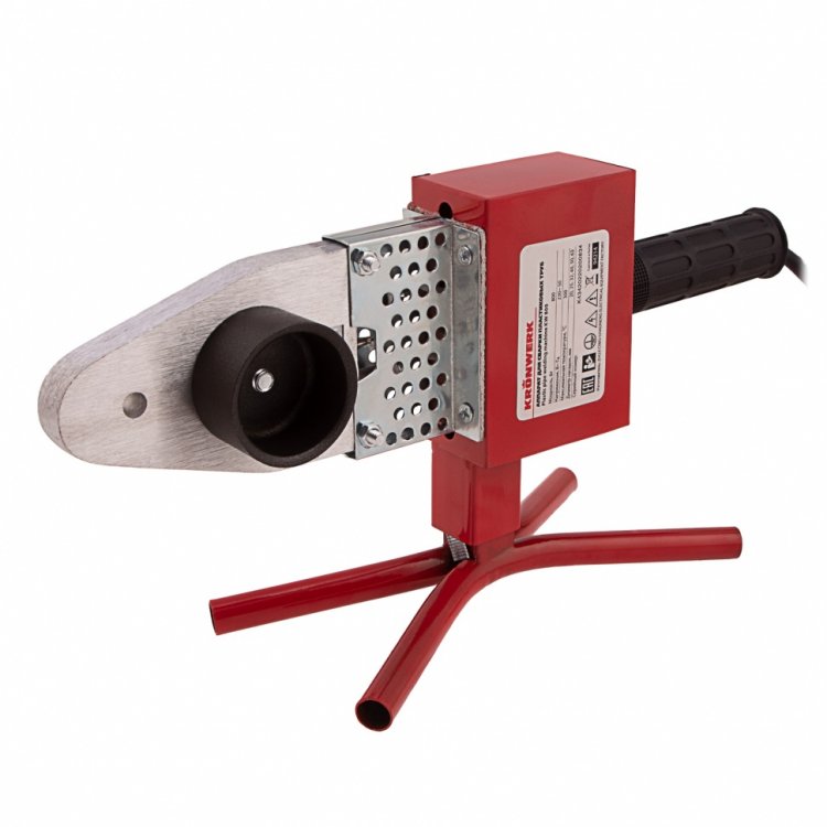 Аппарат для сварки пласт. труб КW800 800 Вт 300 °C насадки 20-25-32-40-50-63 мм мет.кейс// Kronwerk Аппарат для сварки пласт. труб КW800 800 Вт 300 °C насадки 20-25-32-40-50-63 мм мет.кейс// Kronwerk