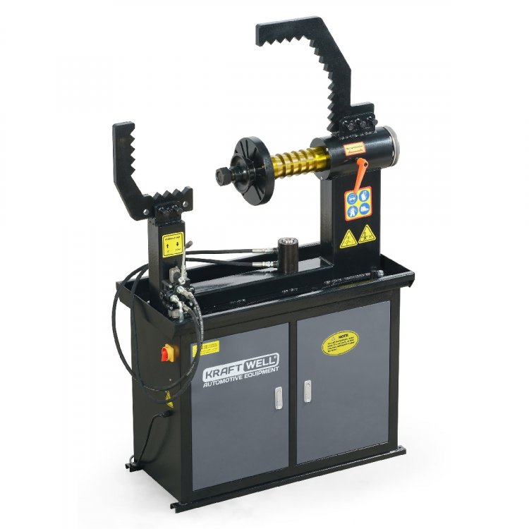 Станок для правки литых дисков, один цилиндр, ручное вращение 380В KraftWell