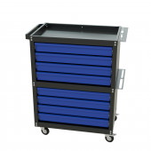 Тележка инструментальная GAROPT 8 ящиков Синяя , Серия "Econom" арт. GTE8.BLUE