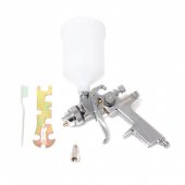 Краскораспылитель с верхним пластиковым бачком (600мл, 1.4мм, 3.5bar, 85-114 л/мин, присоед. резьба 1/4"+штуцер) Краскораспылитель с верхним пластиковым бачком (600мл, 1.4мм, 3.5bar, 85-114 л/мин, присоед. резьба 1/4"+штуцер)