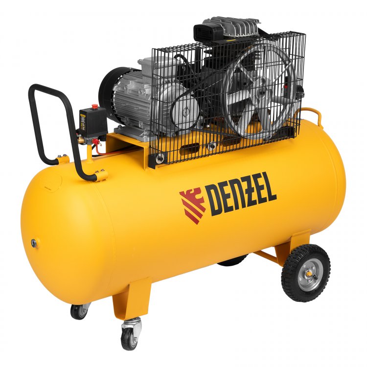 Компрессор воздушный BCI3000-T/200, ременный привод , 3.0 кВт, 200 литров, 530 л/мин Denzel Компрессор воздушный BCI3000-T/200, ременный привод , 3.0 кВт, 200 литров, 530 л/мин Denzel