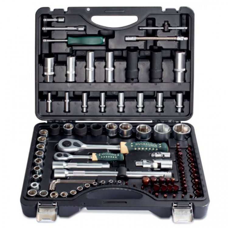 Набор инструментов 94+6пр.1/4",1/2"(6гр.)+(головка-бита1/4":T40;биты 5/16":М5,6,8,10,12,14;головка 1/2"8мм;ключиГ-обр.:4,5,6мм,T20H,T25H) Набор инструментов 94+6пр.1/4",1/2"(6гр.)+(головка-бита1/4":T40;биты 5/16":М5,6,8,10,12,14;головка 1/2"8мм;ключиГ-обр.:4,5,6мм,T20H,T25H)