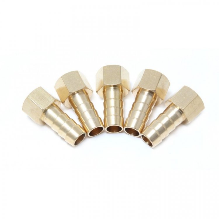 Штуцер пневматический внутр. резьба 1/4"- "елочка" 8мм, к-т 5шт. Штуцер пневматический внутр. резьба 1/4"- "елочка" 8мм, к-т 5шт.