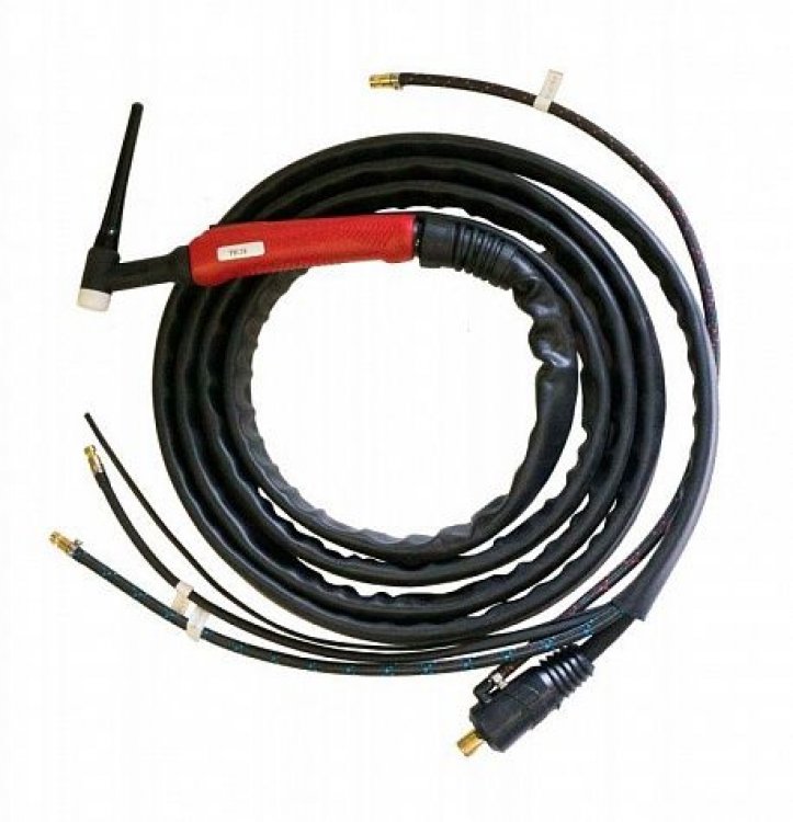 Горелка TIG 18 320A(100%) TIG 250,315 AC/DC, 8m (Trak-50MMQ, вода-б/р)вода-б/р/,газ-б/р,с упр. разъемами 2-3-5 р Горелка TIG 18 320A(100%) TIG 250,315 AC/DC, 8m (Trak-50MMQ, вода-б/р)вода-б/р/,газ-б/р,с упр. разъемами 2-3-5 р