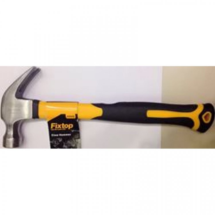 Молоток-гвоздодер с ручкой из пластика 250гр. Молоток-гвоздодер с ручкой из пластика 250гр.