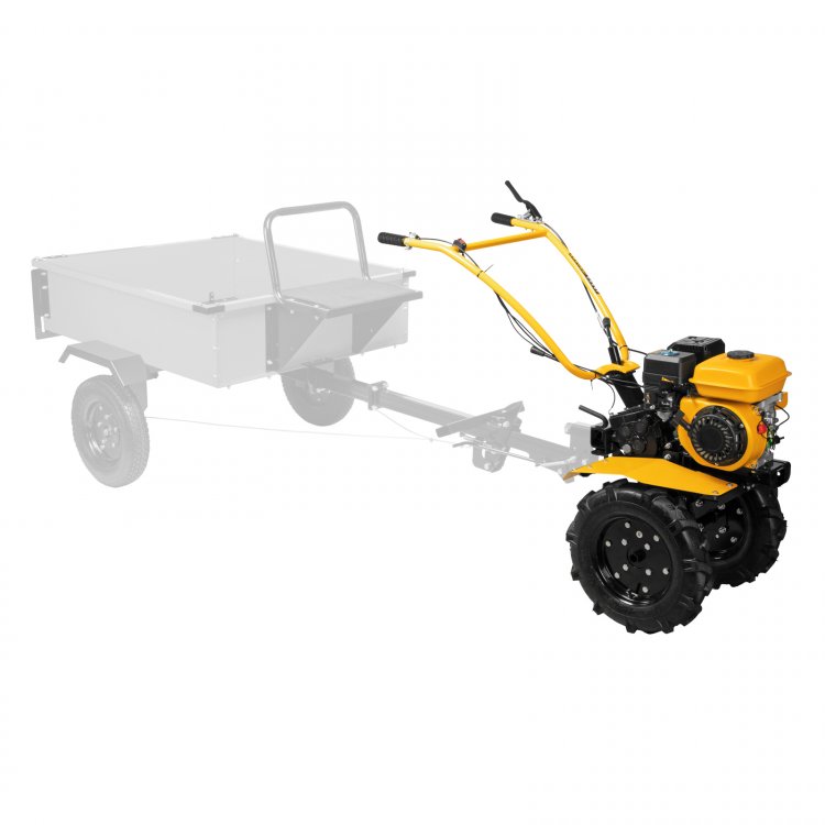 Мотоблок DPT-270S, 7 л.с., ремен.сцеп, фрез 3х4, ШОМ, передачи 2В/1Н// Denzel