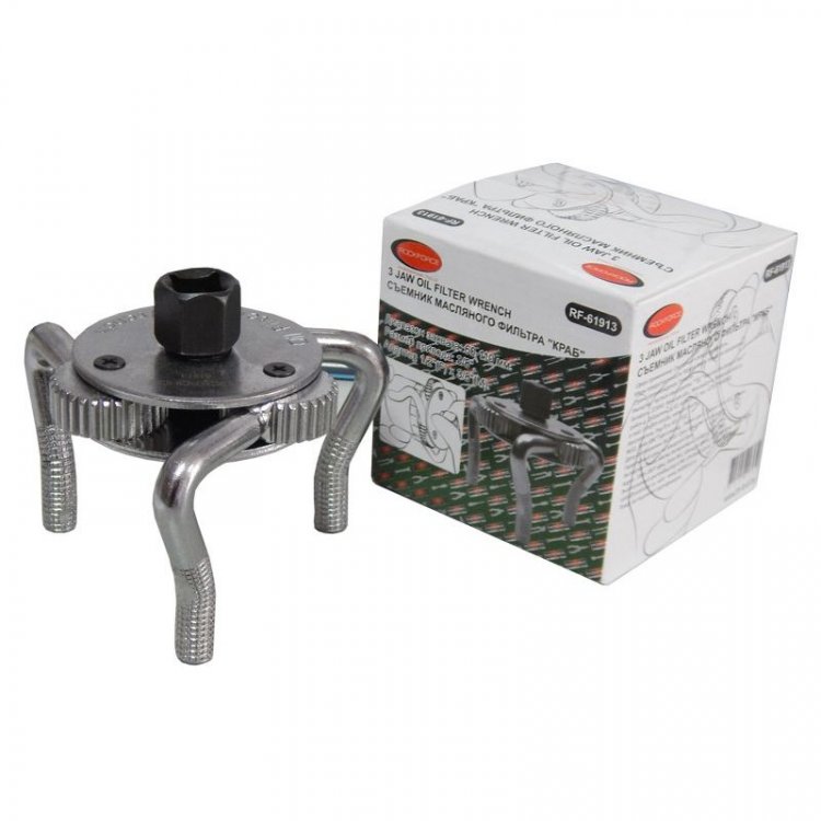 Съемник масляного фильтра "краб"с круглым изогнутым захватом 1/2(45-102мм)