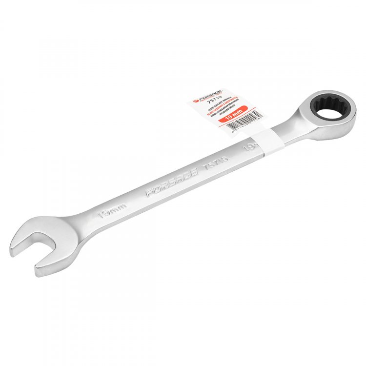 Ключ комбинированный трещоточный 19мм