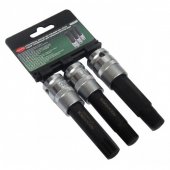 Набор головок-бит для колесных болтов BMW, 3пр.(L-100мм, 10,17,21гр.), на пластиковом держателе Набор головок-бит для колесных болтов BMW, 3пр.(L-100мм, 10,17,21гр.), на пластиковом держателе