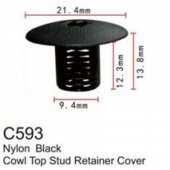 Клипса для крепления внутренней обшивки а/м Крайслер пластиковая (100шт/уп.) Клипса для крепления внутренней обшивки а/м Крайслер пластиковая (100шт/уп.)