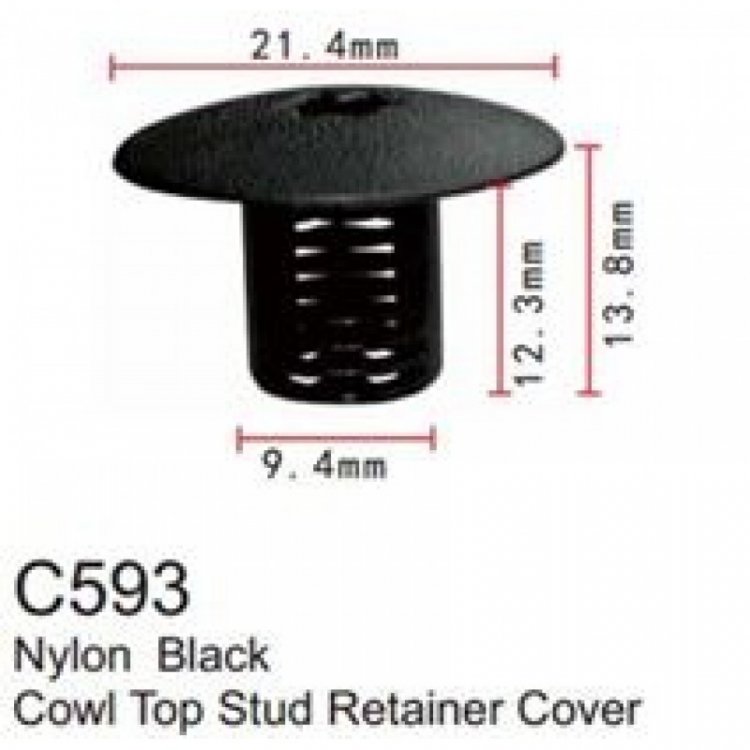 Клипса для крепления внутренней обшивки а/м Крайслер пластиковая (100шт/уп.) Клипса для крепления внутренней обшивки а/м Крайслер пластиковая (100шт/уп.)