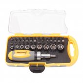 Отвертка реверсивная с набором бит и головок 1/4" 39пр. (4-12 мм, SL, PH, PZ, Torx, Hex ) Отвертка реверсивная с набором бит и головок 1/4" 39пр. (4-12 мм, SL, PH, PZ, Torx, Hex )