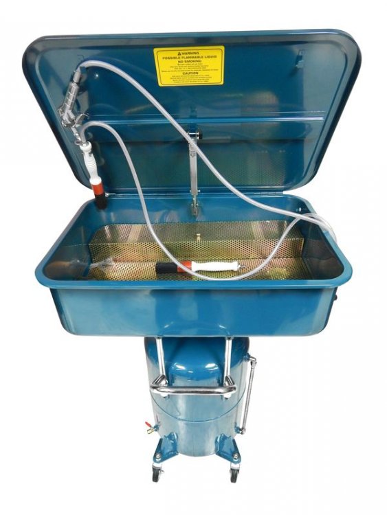 Мойка для деталей пневматическая с емкостью для слива 65л