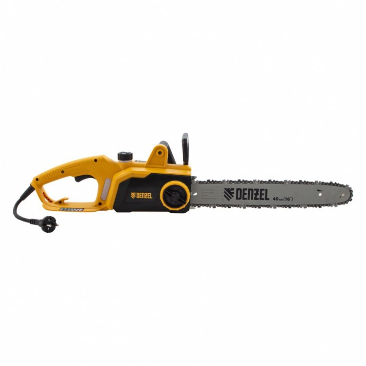 Пила цепная электрическая EDS-2000P, 2кВт,поперечная,шина 40см,шаг 3/8, паз 1,3мм, 57зв// Denzel