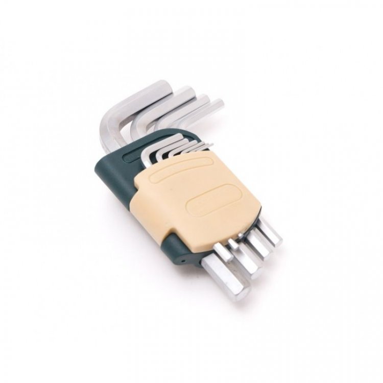 Набор ключей  6-гранных Г-образных, 10пр.(1.5, 2, 2.5, 3-6, 8, 10мм) в пластиковом держателе