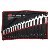 Набор ключей комбинированных 15грд., 18пр. (8-19, 21, 22, 24, 27, 30, 32мм), на полотне