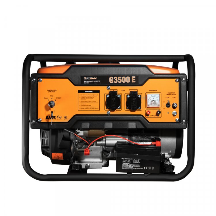 Бензиновый генератор FoxWeld Standart G3500 E - Бензиновый электрогенератор предназначен для выработки однофазного, электрического тока напряжением 220 В и частотой 50 Гц.  С его помощью можно осуществлять питание электроприборов, электроинструмента,