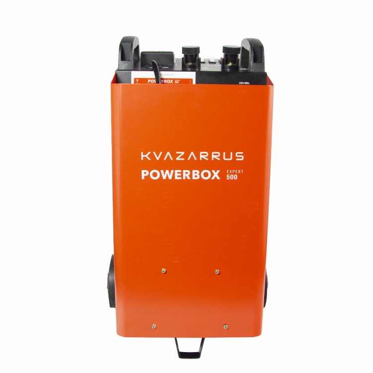 Пуско-зарядное устройство KVAZARRUS PowerBox 500 - Напряж.пит -220В/50Гц, Мах. потреб мощ. - 1.1заряд/9старт, Мин. ёмкость заряж. аккум 12/24В -13АЧ, номинал ЁЗК 12/24В - 40-600АЧ, Мах ток заряда 12/24В - 40А, напряж. заряда 12/24В - 14.5-14.8/29-29. Пуско-зарядное устройство KVAZARRUS PowerBox 500 - Напряж.пит -220В/50Гц, Мах. потреб мощ. - 1.1заряд/9старт, Мин. ёмкость заряж. аккум 12/24В -13АЧ, номинал ЁЗК 12/24В - 40-600АЧ, Мах ток заряда 12/24В - 40А, напряж. заряда 12/24В - 14.5-14.8/29-29.