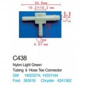 Клипса для крепления внутренней обшивки а/м Крайслер пластиковая (100шт/уп.) Клипса для крепления внутренней обшивки а/м Крайслер пластиковая (100шт/уп.)