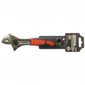 Ключ разводной с резиновой рукояткой 8"-200мм (захват 25мм), на пластиковом держателе Ключ разводной с резиновой рукояткой 8"-200мм (захват 25мм), на пластиковом держателе