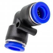 Фитинг угловой для пластиковых трубок 10мм Фитинг угловой для пластиковых трубок 10мм