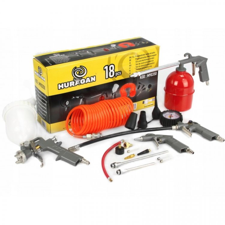 Краскораспылитель с набором аксессуаров, 18пр Краскораспылитель с набором аксессуаров, 18пр