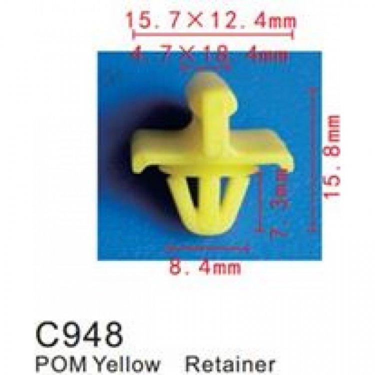 Клипса для крепления внутренней обшивки а/м Мерседес пластиковая (100шт/уп.)