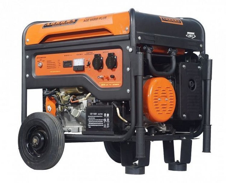 Генератор AGE 8500 D PLUS (max 7.5кВт эл.ст. 220В, счетчик) Генератор AGE 8500 D PLUS (max 7.5кВт эл.ст. 220В, счетчик)