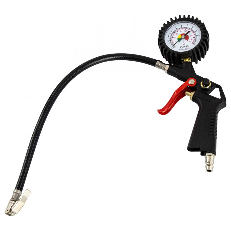 Компрессор воздушный   DL1100   1,1 кВт, 180 л/мин,  с набором  аксессуаров // Denzel Компрессор воздушный   DL1100   1,1 кВт, 180 л/мин,  с набором  аксессуаров // Denzel