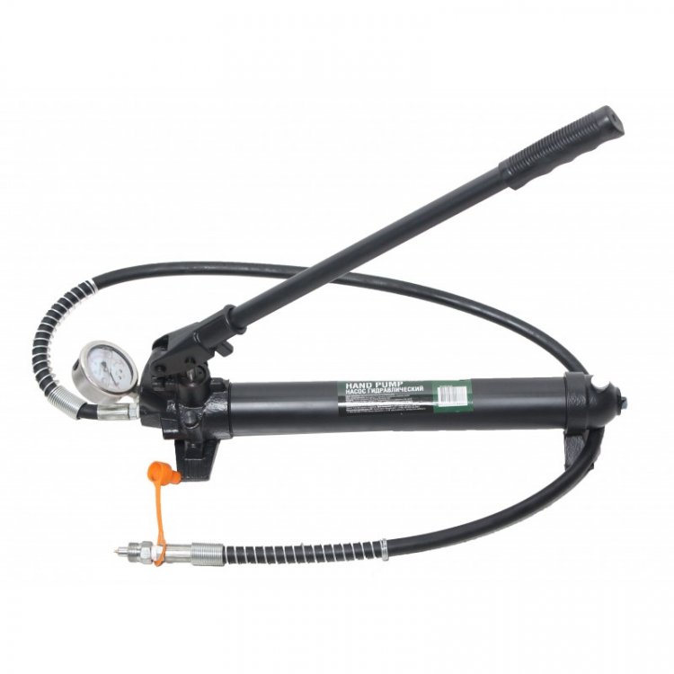 Насос гидравлический с манометром 10т (объем масла - 0.5л, давление - 630 bar ) Насос гидравлический с манометром 10т (объем масла - 0.5л, давление - 630 bar )