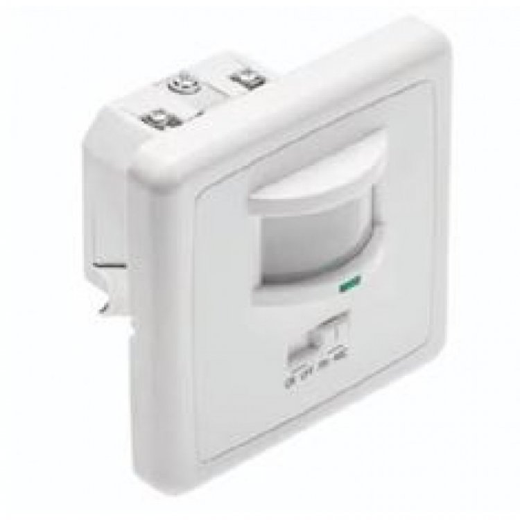 Датчик движения CR-4 LED, MAX 500W, 160град, радиус 12м ± 1-2,5м, IP20, белый (работает с LED)