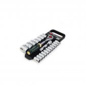 Набор головок с трещоткой в пласт. держателе 19пр. 1/2"12гр.(8-19,22,23,24,27,30,32мм) Набор головок с трещоткой в пласт. держателе 19пр. 1/2"12гр.(8-19,22,23,24,27,30,32мм)