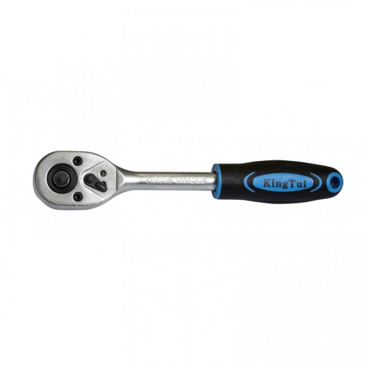 Трещотка реверсивная с резиновой ручкой 1/4''(L-155мм,24зуб.)