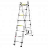 Лестница телескопическая двухсекционная (0.45/0.9-2.5/5м,16ступенек, max нагрузка 150кг, вес 16,4кг)