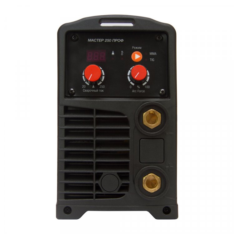 Сварочный аппарат Мастер 250 Проф - Регулировка форсажа дуги (контроль стабилизации дуги). Цифровой дисплей. Горячий старт, антизалипание. Работает от 140В. MMA, TIG Lift, панельные розетки 35 мм2, напряжение питания: 220В±15%, Диапазон сварочного то Сварочный аппарат Мастер 250 Проф - Регулировка форсажа дуги (контроль стабилизации дуги). Цифровой дисплей. Горячий старт, антизалипание. Работает от 140В. MMA, TIG Lift, панельные розетки 35 мм2, напряжение питания: 220В±15%, Диапазон сварочного то