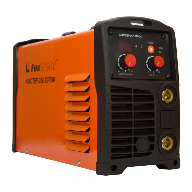 Сварочный аппарат Мастер 250 Проф - Регулировка форсажа дуги (контроль стабилизации дуги). Цифровой дисплей. Горячий старт, антизалипание. Работает от 140В. MMA, TIG Lift, панельные розетки 35 мм2, напряжение питания: 220В±15%, Диапазон сварочного то Сварочный аппарат Мастер 250 Проф - Регулировка форсажа дуги (контроль стабилизации дуги). Цифровой дисплей. Горячий старт, антизалипание. Работает от 140В. MMA, TIG Lift, панельные розетки 35 мм2, напряжение питания: 220В±15%, Диапазон сварочного то