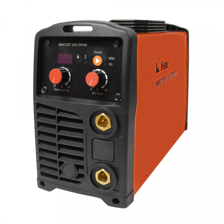 Сварочный аппарат Мастер 250 Проф - Регулировка форсажа дуги (контроль стабилизации дуги). Цифровой дисплей. Горячий старт, антизалипание. Работает от 140В. MMA, TIG Lift, панельные розетки 35 мм2, напряжение питания: 220В±15%, Диапазон сварочного то Сварочный аппарат Мастер 250 Проф - Регулировка форсажа дуги (контроль стабилизации дуги). Цифровой дисплей. Горячий старт, антизалипание. Работает от 140В. MMA, TIG Lift, панельные розетки 35 мм2, напряжение питания: 220В±15%, Диапазон сварочного то
