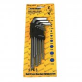 Набор ключей 6-гранных Г-образных экстра длинных 9пр.(1,5-10мм) в пластиковом держателе